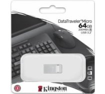 Kingston Zibatmiņa Kingston DataTraveler Micro 64GB Ultra-small