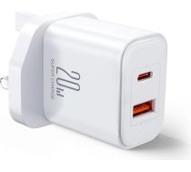 Joyroom UK Joyroom FlashSeries JR-TCF05 20W USB-A USB-C charger - white