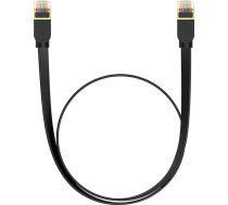 Baseus fast RJ45 cat. network cable. 7 10Gbps 0.5m flat black