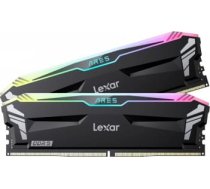 Lexar 32GB Kit (2x16GB) Ares DDR5 6000 CL30 1.35V Memory with heatsink and RGB lighting,Dual pack, Black Color, EAN: 843367132096