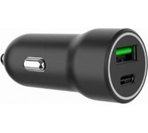 Gembird Car charger USB-A/USB-C 20W PD black