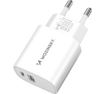 Wozinsky WGWCW USB-A USB-C 20W wall charger - white