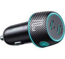 Joyroom 2x USB C 70W car charger with LED backlight Joyroom JR-CCN02 - black