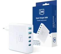 3Mk Protection 3mk Hyper Charger GaN USB / USB-C QC PD 140W wall charger white