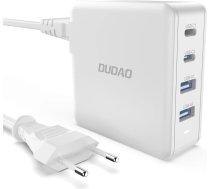 Dudao GaN 100W fast wall charger 2 x USB-C / 2 x USB Dudao A100EU - white