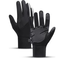 Hurtel Insulated, anti-slip sports phone gloves (size XL) - black