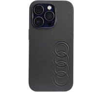 Audi Synthetic Leather iPhone 14 Pro 6.1" black/black hardcase AU-TPUPPCIP14P-TT/D1-BK