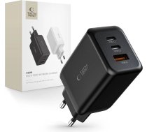 Tech-Protect C65W network charger 2x USB-C PD 65W / USB-A QC 3.0 - black