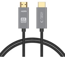 Tech-Protect UltraBoost HDMI 2.1 / HDMI 2.1 4K 120Hz / 8K 60HZ Cable 1m - Black