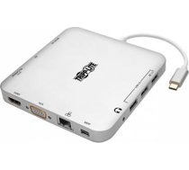 Eaton USB-C Dock, Dual Display - 4K HDMI/mDP, VGA, USB 3.2 Gen 1, USB-A/C Hub, GbE, 60W PD Charging