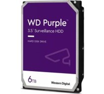 Western Digital HDD Video Surveillance WD Purple 6TB CMR, 3.5'', 256MB, SATA 6Gbps, TBW: 180