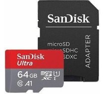 Sandisk By Western Digital MEMORY MICRO SDXC 64GB UHS-I/W/A SDSQUAB-064G-GN6MA SANDISK