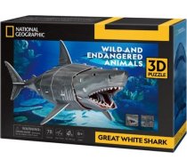 Cubic Fun Puzzle 3D 78 pieces Great white shark