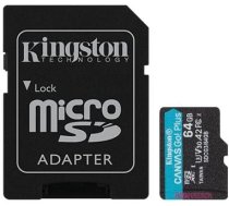 Kingston MEMORY MICRO SDXC 64GB UHS-I/W/ADAPTER SDCG3/64GB KINGSTON