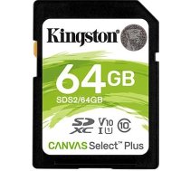 Kingston MEMORY SDXC 64GB C10/SDS2/64GB KINGSTON