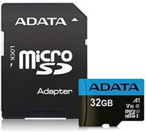Adata MEMORY MICRO SDHC 32GB W/ADAP./AUSDH32GUICL10A1-RA1 ADATA
