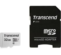 Transcend MEMORY MICRO SDHC 32GB W/ADAPT/C10 TS32GUSD300S-A TRANSCEND