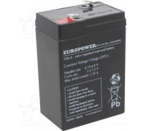 EMU BATTERY 6V 4.5AH VRLA/EP4.5-6 EUROPOWER EMU