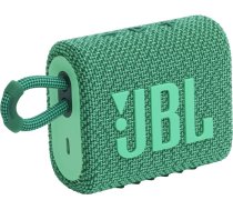 JBL ūdensizturīga portatīvā skanda JBL Go 3 ECO, zaļa - JBLGO3ECOGRN