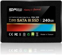 Silicon Power Slim S55 240 GB, SSD interface SATA, Write speed 450 MB/s, Read speed 550 MB/s