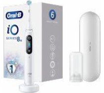 Oral-B Electric Toothbrush iO8 Series Rechargeable, For adults, Number of brush heads included 1, Number of teeth brushing modes 6, White Alabaster