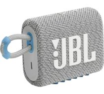 JBL ūdensizturīga portatīvā skanda JBL Go 3 ECO, balta - JBLGO3ECOWHT