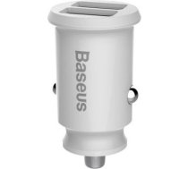 Baseus rain Car Charger mini car charger 2x USB 3.1A white (CCALL-ML02) White