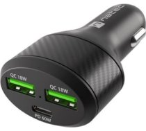 Natec Car charger 2x USB 1x USB-C QC 3.0