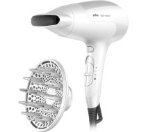 Braun Hair Dryer HD385 2000 W, Number of temperature settings 3, Ionic function, Diffuser nozzle, White