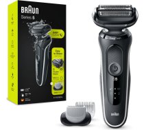 Braun Shaver 51-W1600s       Operating time (max) 50 min, Wet&Dry, Black/White