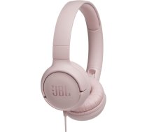 JBL on-ear austiņas ar mikrofonu , rozā - JBLT500PIK