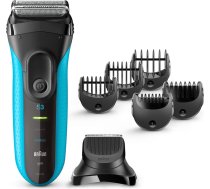 Braun Shaver with trimmer Series 3 Shave&Style 3010BT Cordless, Charging time 1 h, Operating time 45 min, Wet use, NiMH, Number of shaver heads/blades 2, Black/Blue