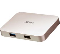Aten USB-C 4K Ultra Mini Dock with Power Pass-through USB 3.0 (3.1 Gen 1) ports quantity 1, USB 2.0 ports quantity 1, HDMI ports quantity 1, USB 3.0 (3.1 Gen 1) Type-C ports quantity     1