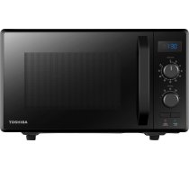 Toshiba Sda 3-in-1 Microwave Oven with Grill and Combination Hob, 23 Litres, Rotating Plate with Storage, Timer, Built-in LED Lights, 900 W, Grill 1050 W, Pizza Programme, Black