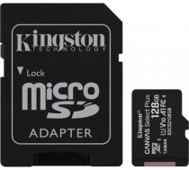 Kingston 128GB micSDXC Canvas Select Plus 100R A1 C10 Card + ADP, EAN: 740617298703