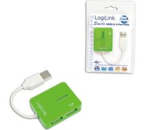 Logilink USB 2.0 Hub 4-Port, Smile, Green
