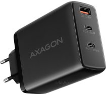 Axagon ACU-DPQ100 GaN Wall charger, 3x port (USB + dual USB-C), PD3.0/QC4+/PPS/Apple, 100W, black