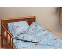 By Mats - Bed Linen Baby Size 70 x 100 cm - Striped Cars (MAT116)