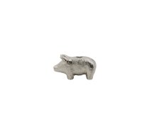 House Doctor - Candle holder, HDPig - Antique silver - l: 8.5 cm, w: 3 cm, h: 5 cm