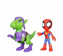 Spidey and His Amazing Friends - Hero Dino Webs - Spidey & Goblin Raptor Action