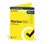 NORTON 360 Deluxe Antivirus Software 5 Devices 1 Year