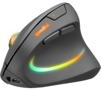Speedlink - PIAVO PRO Illuminated Rechargeable Vertical Ergonomic Mouse - wireless, rubber-black