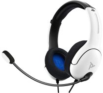 PDP LVL40 Wired Stereo Headset for PS4 and Playstation 5 White