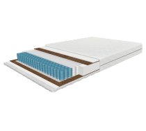 DĀVANĀ MEMORY SPILVENS! 90x200 cm "ROLL RELAX COCO" Sarullēts matracis ar kokosu ar 7-zonu "multipocket" atsperēm