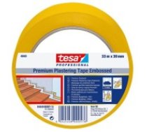 Tesa Premium Plasterig Tape apmetēju lente ārdarbiem, UV (6.ned.), dzeltena, 50mm x 33m