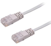 MicroConnect U/UTP CAT6 5M Grey Flat Unshielded Network Cable, (V-UTP605-FLAT)