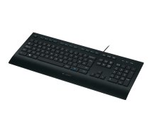 LOGITECH K280e Corded Keyboard (black, German layout, plunger, for business) (920-008669)