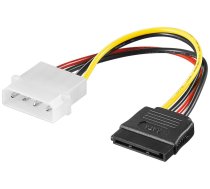 MicroConnect PC Y Power Cable/Adapter SATA Power 4pin-15pin 0,2m (PI01082)