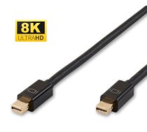 MicroConnect 8K Mini Displayport Cable 1m version 1.4, Gold-plated plugs (MDPMDP1BV1.4)