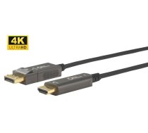 MicroConnect Premium Optic DP - HDMI Cable 10m cable, DP 1.4 - HDMI 2.0 (DP-HDMI-1000V1.4OP)